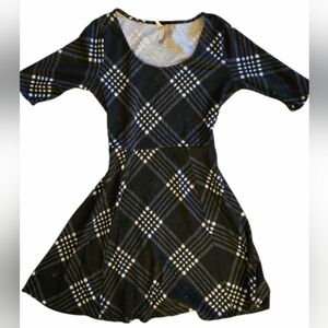 Black And White Plaid Dress